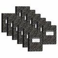 Roaring Spring Paper Products Composition Book, Unruled, 50 Sheets, 9.75in. x 7.5in. , Black Marble, 12PK 77260